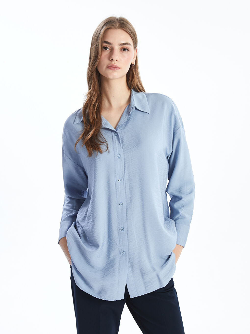 Tunică Cămașă Supradimensionată pentru Femei