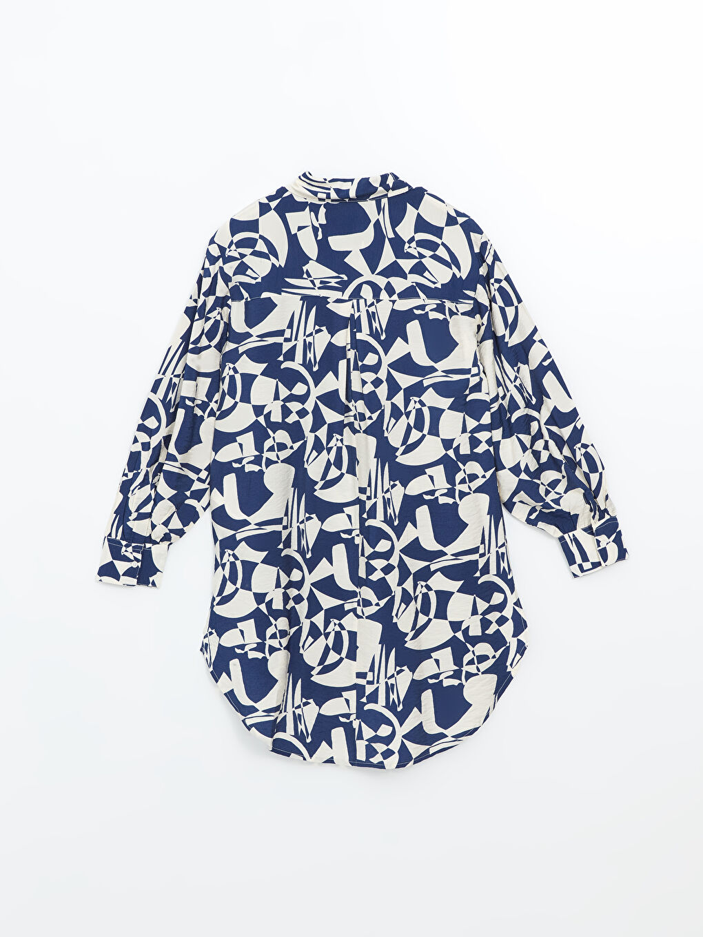 LCW Modest Patterned Women's Shirt Tunic -S54495Z8-LQQ