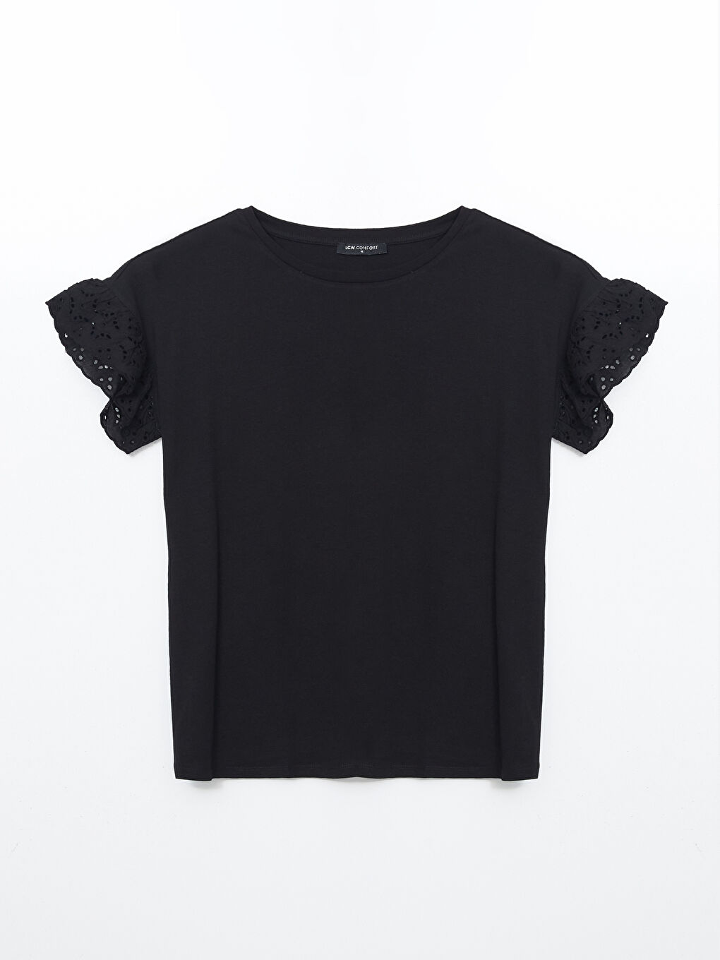 Crew Neck Lace Detailed Women's Blouse -S54553Z8-CVL