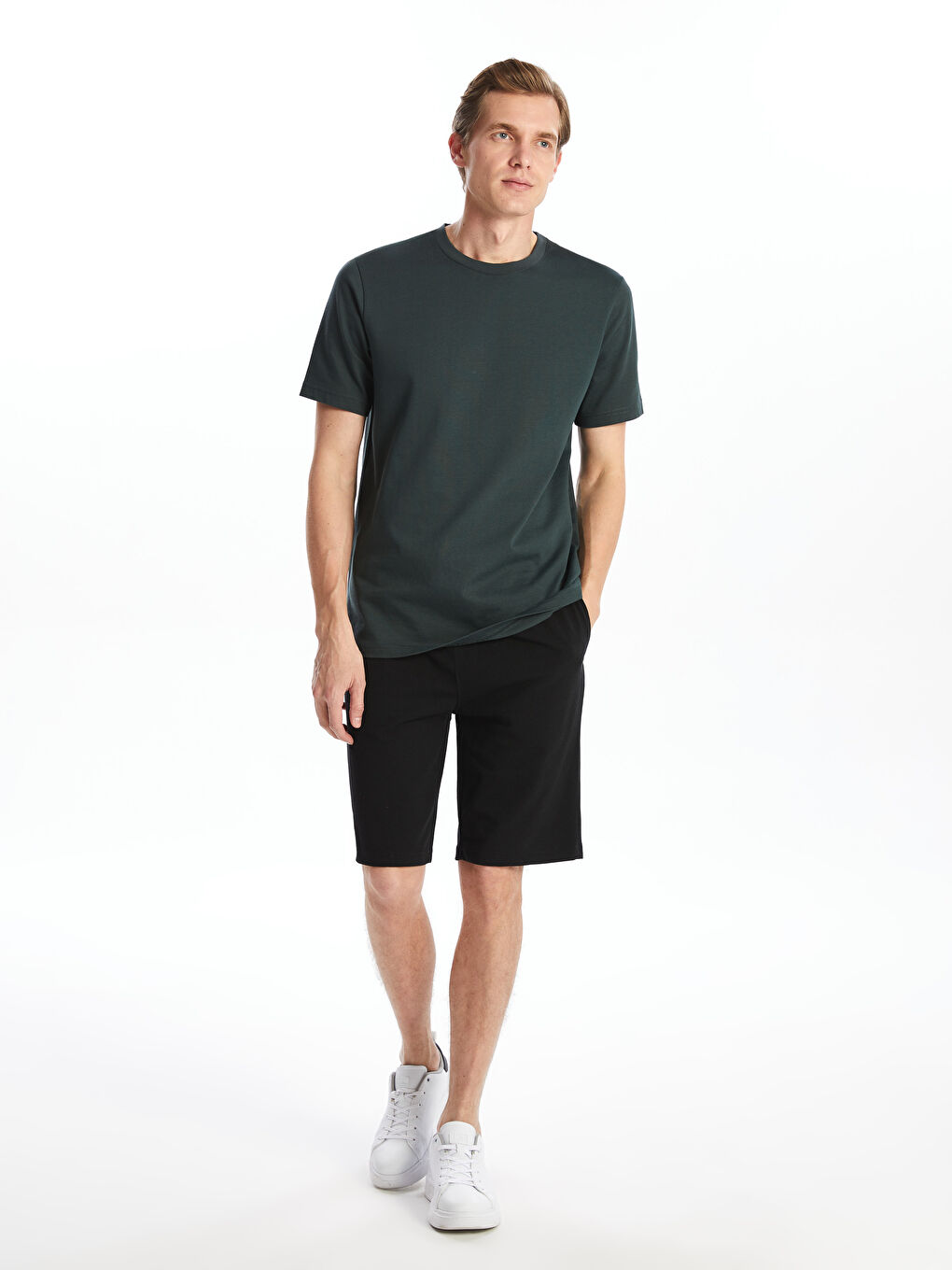 Standard Pattern Piqué Men's Shorts -S54554Z8-CVL