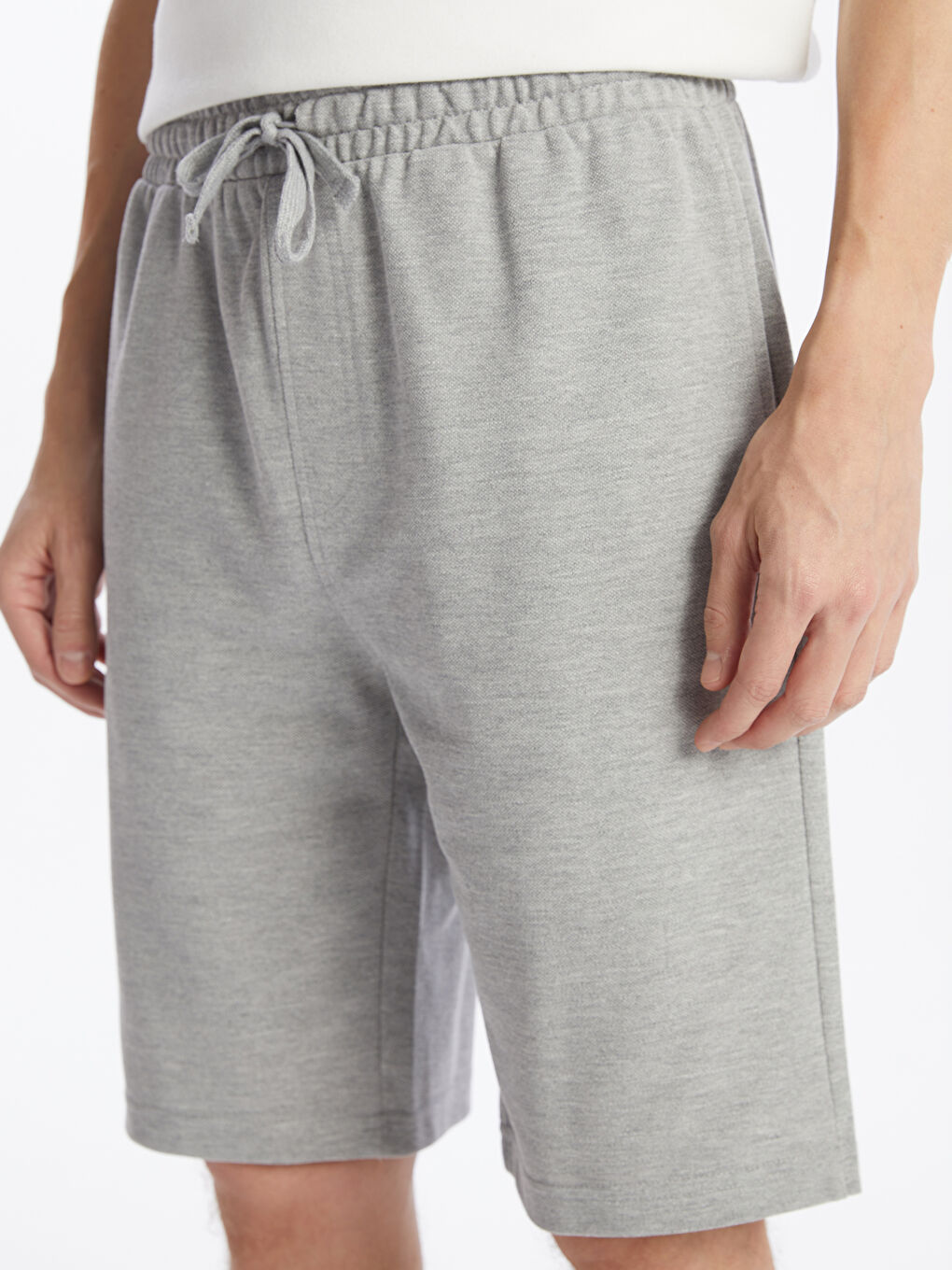 Standard Pattern Piqué Men's Shorts -S54554Z8-DCR