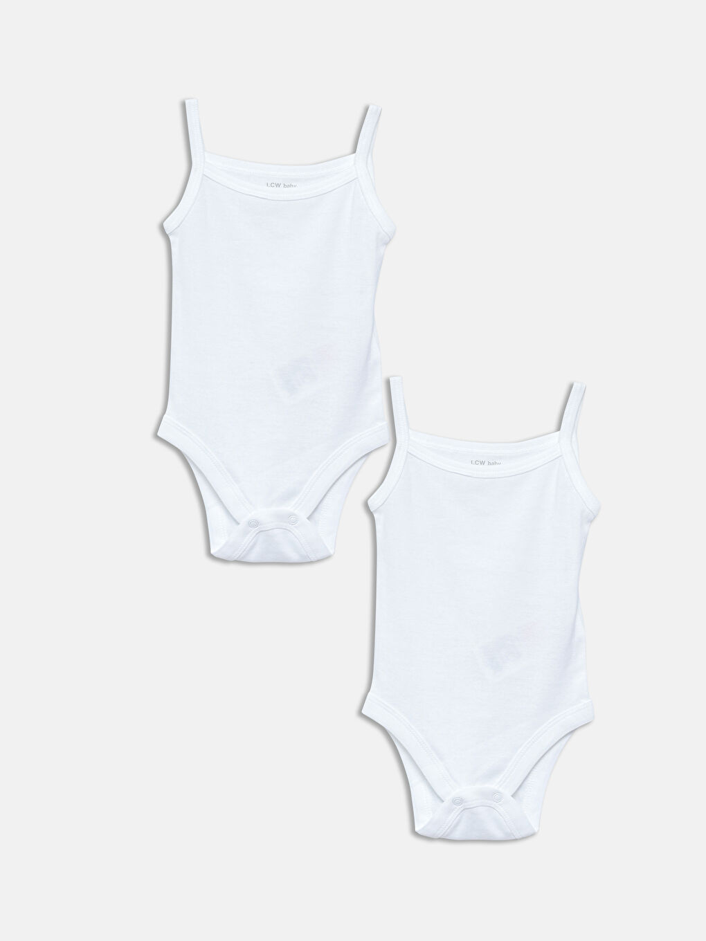 Square Collar Girls' Vest 2 Pack -S54562Z1-R9J