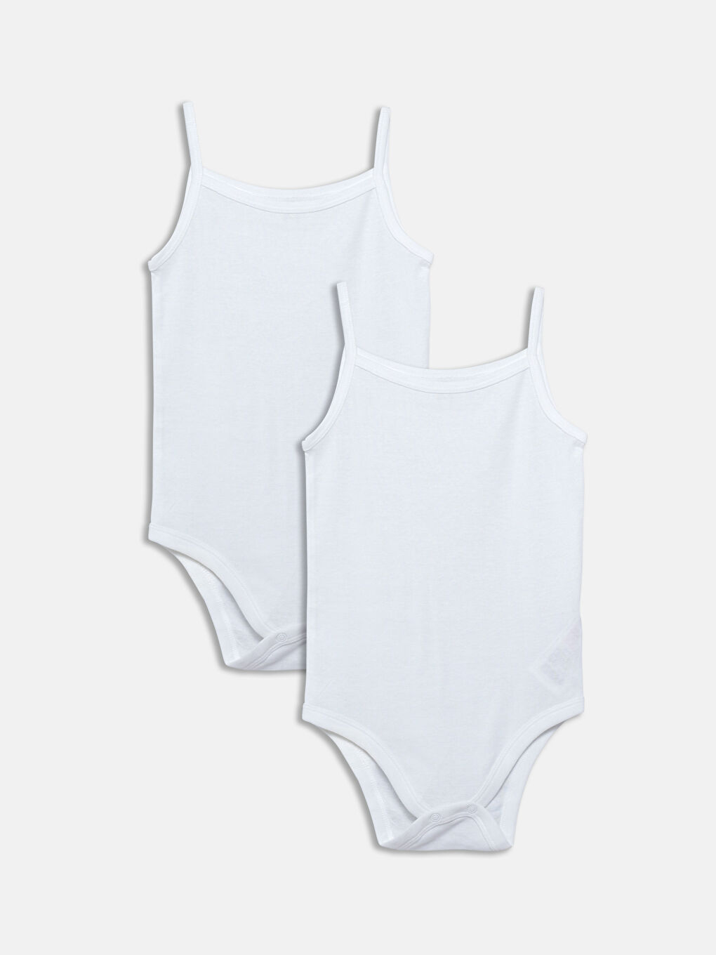 Crew Neck Baby Girl Snap Snap Bodysuit 2 Pack -S54564Z1-R9J