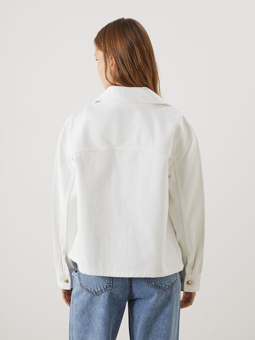 Oversize Women's Shirt Jacket -S54574Z8-FEU