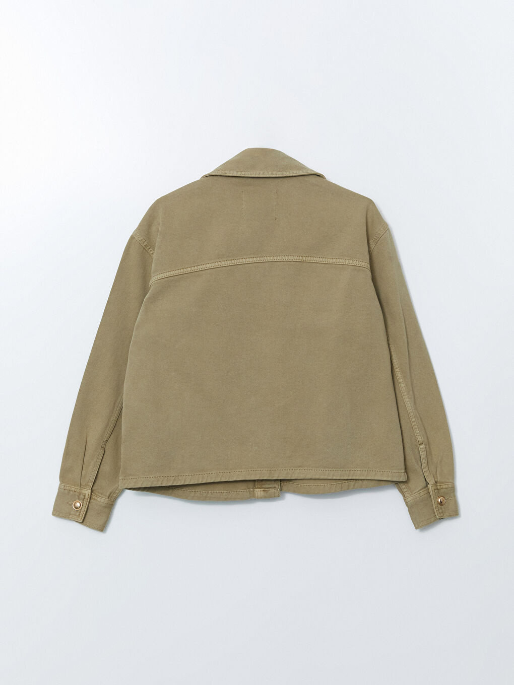 Oversize Women's Shirt Jacket -S54574Z8-YLK