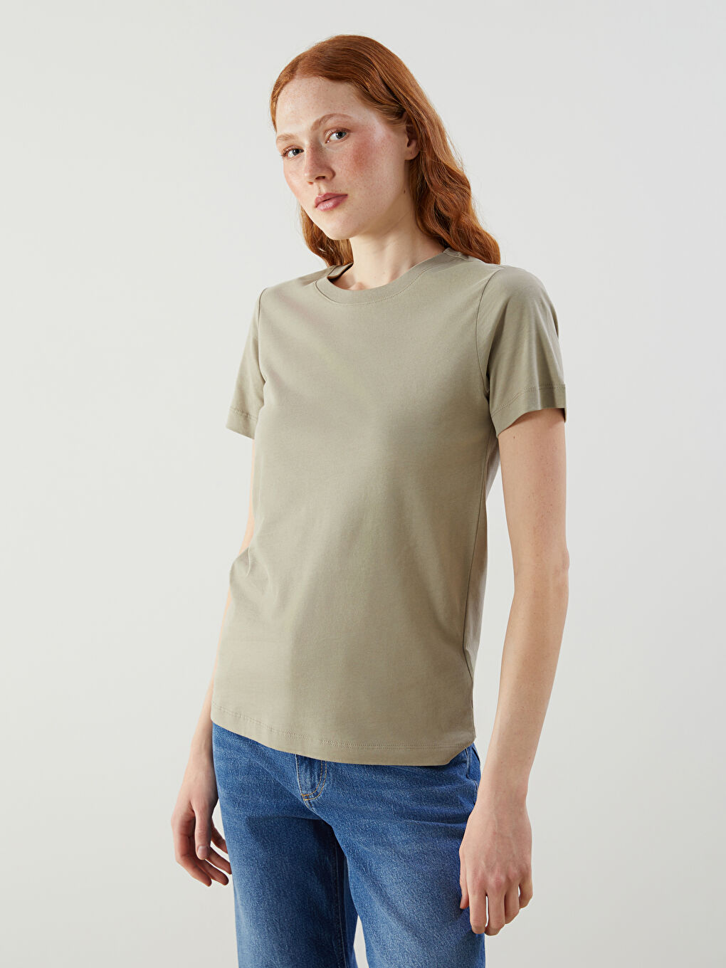 LCW Vision Crew Neck Women's T-Shirt -S54597Z8-QZR