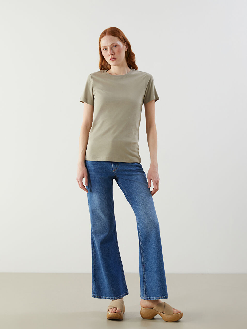 LCW Vision Crew Neck Women's T-Shirt -S54597Z8-QZR