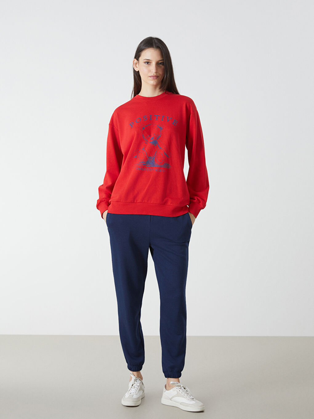 Elasticated Waist Women's Jogger Sweatpants -S54598Z8-R4J