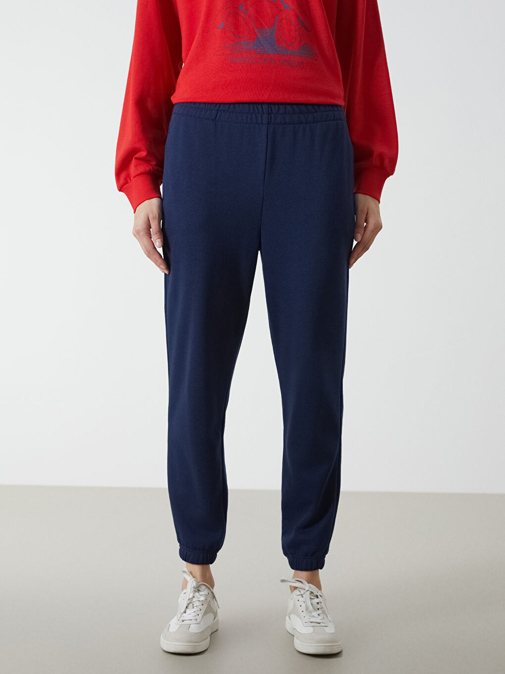 Elasticated Waist Women's Jogger Sweatpants -S54598Z8-R4J
