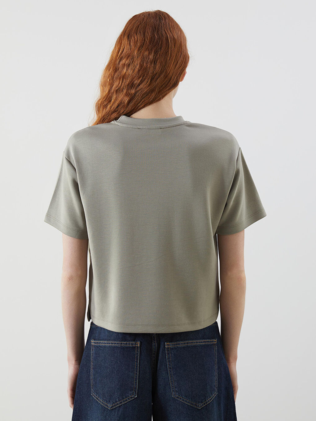 Crew Neck Women's T-Shirt -S54599Z8-QZJ