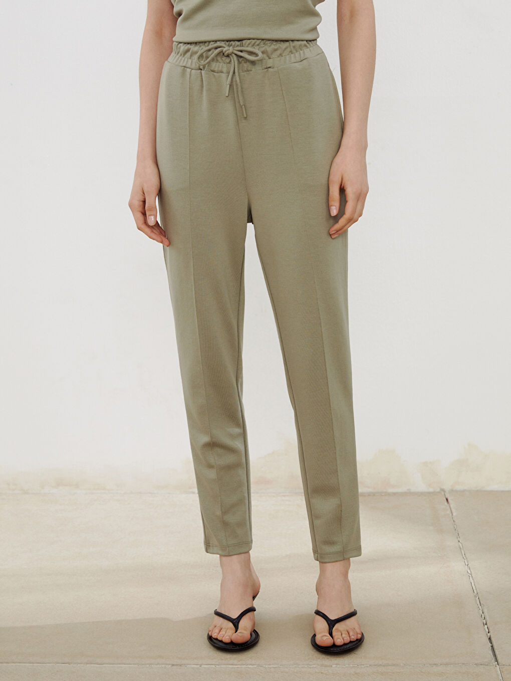Women's Elastic Waist Sweatpants -S54600Z8-QZJ
