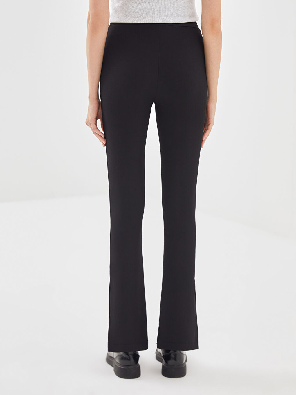 Elastic Waist Spanish Leg Women's Leggings Trousers -S54602Z8-CVL