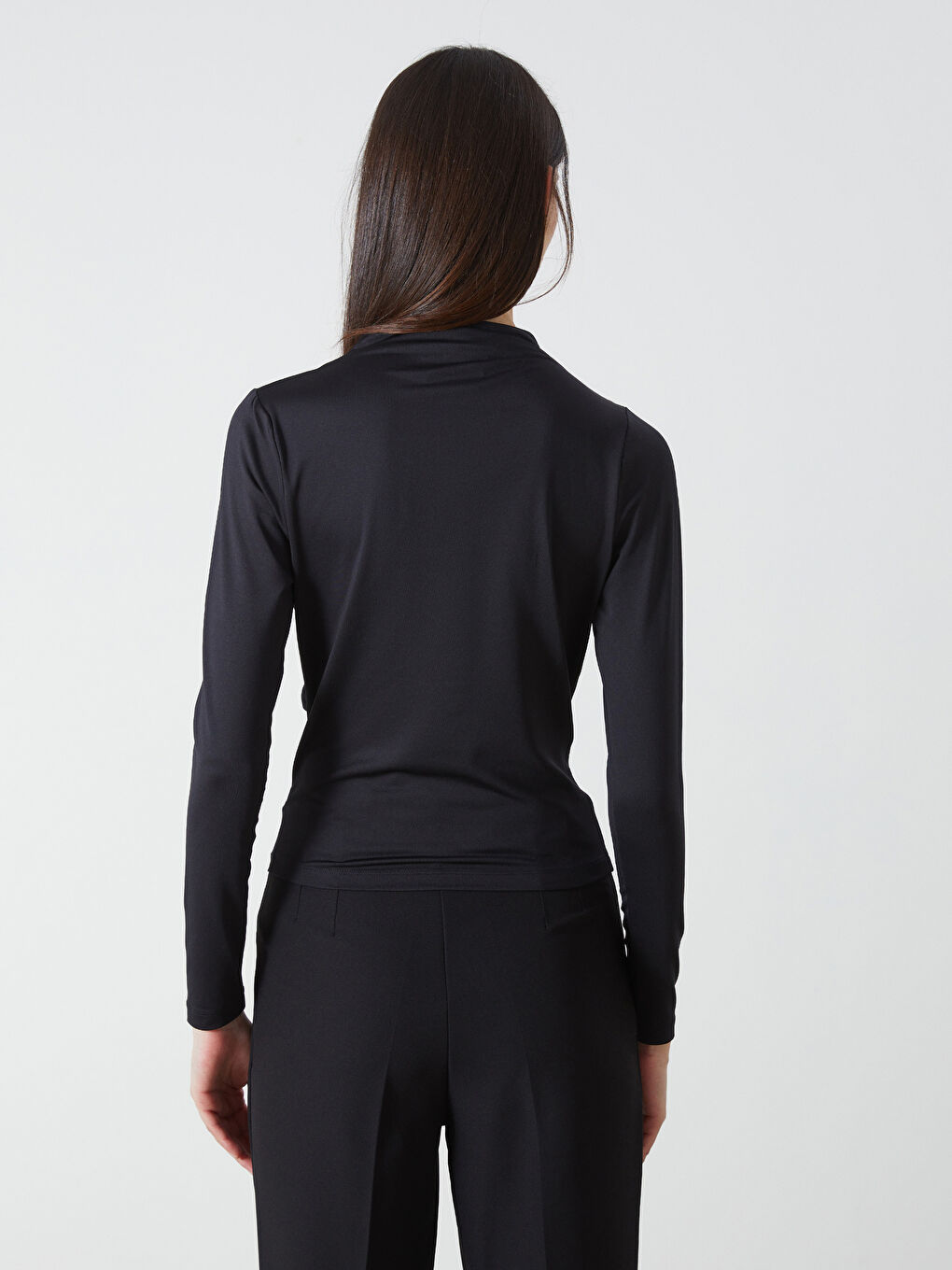 LCW Vision Siyah Dik Yaka Kadın Body - 3