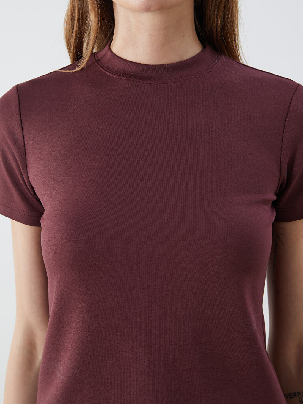 Funnel Neck Women's T-Shirt -S54618Z8-HFA
