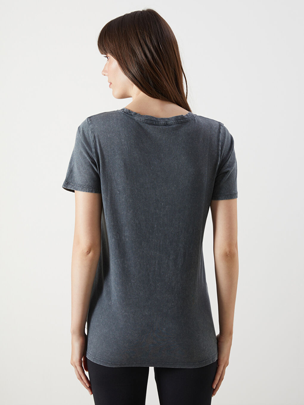 Crew Neck Printed Women's T-Shirt -S54632Z8-SFS