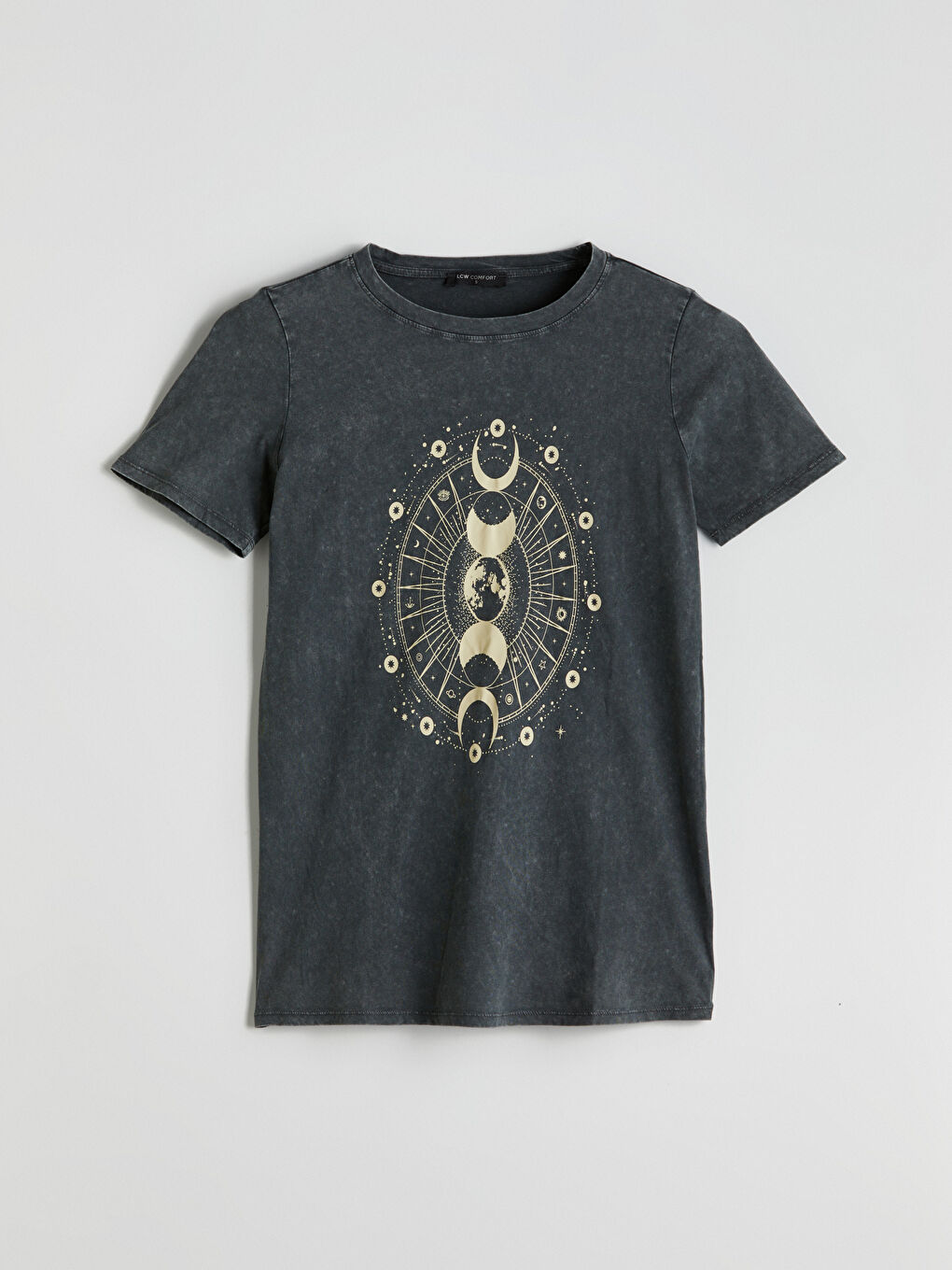 Crew Neck Printed Women's T-Shirt -S54632Z8-SFS