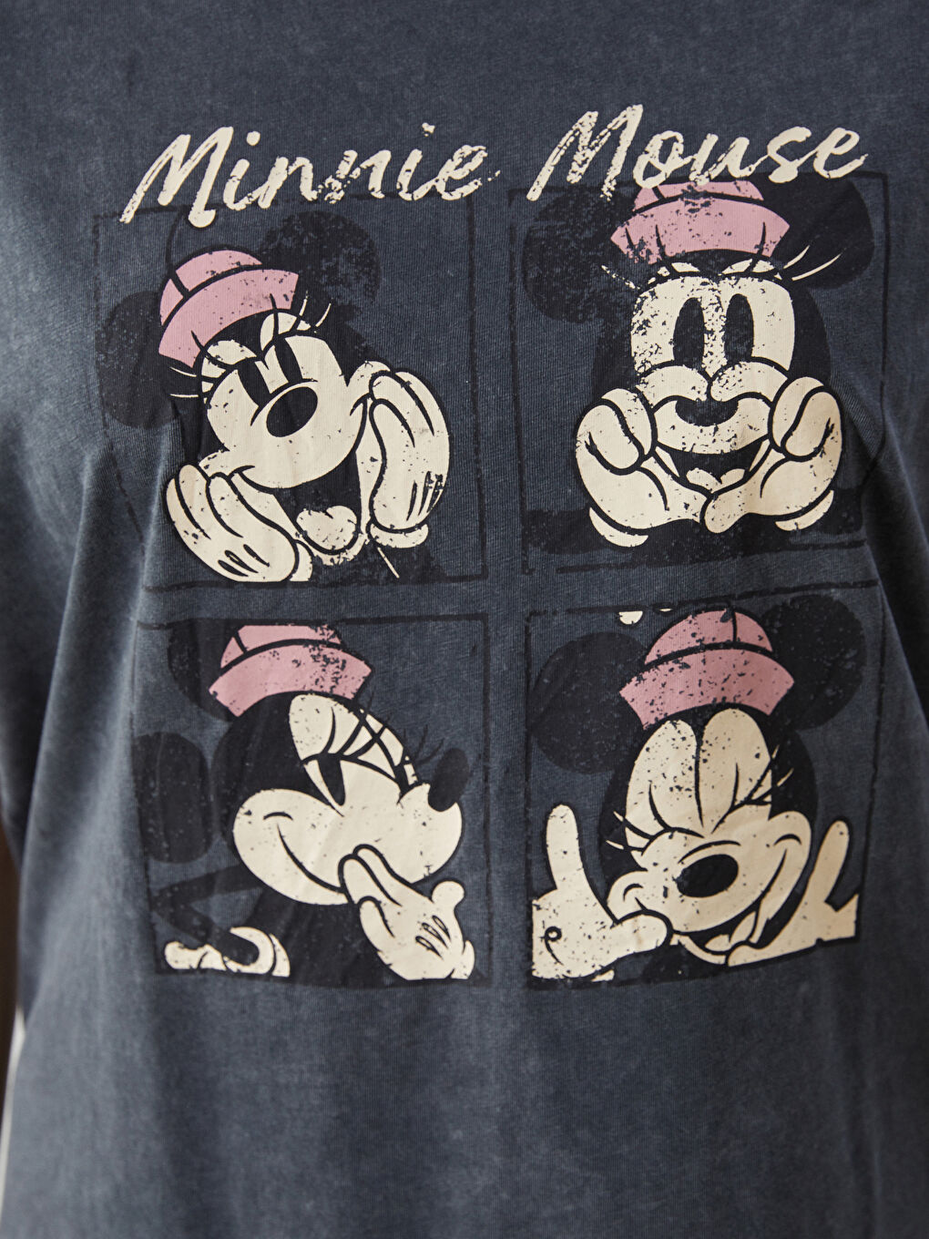 Ženska majica okruglog izreza sa otiskom Minnie Mouse -S54633Z8-R2H