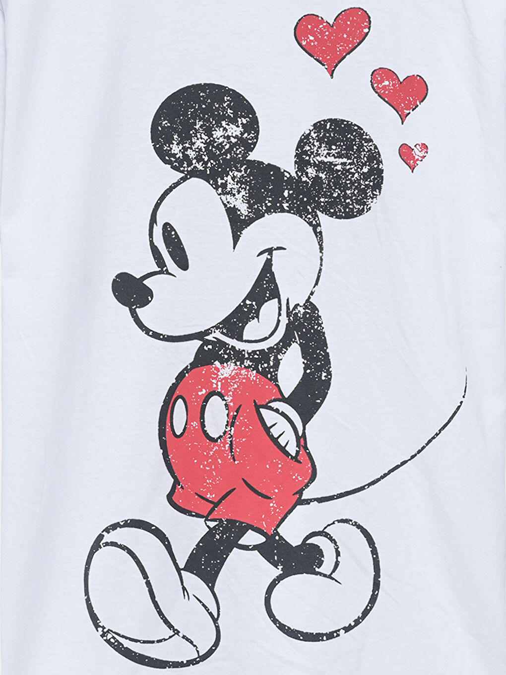 Ženska majica sa otiskom Mickey Mouse i okruglim izrezom -S54635Z8-Q6K