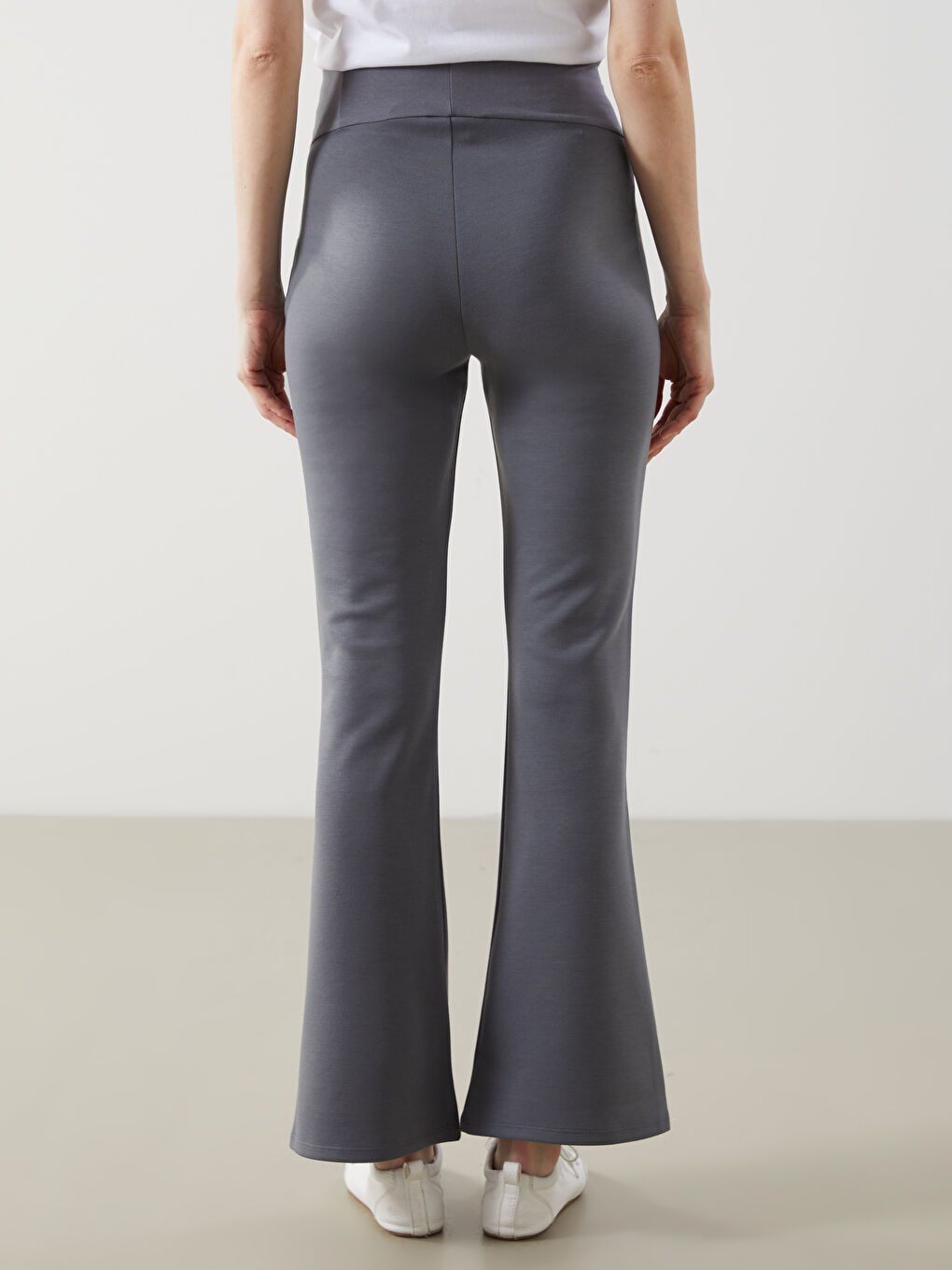 Maternity Flared Leggings with Over-Bump Panel -S54640Z8-GYS