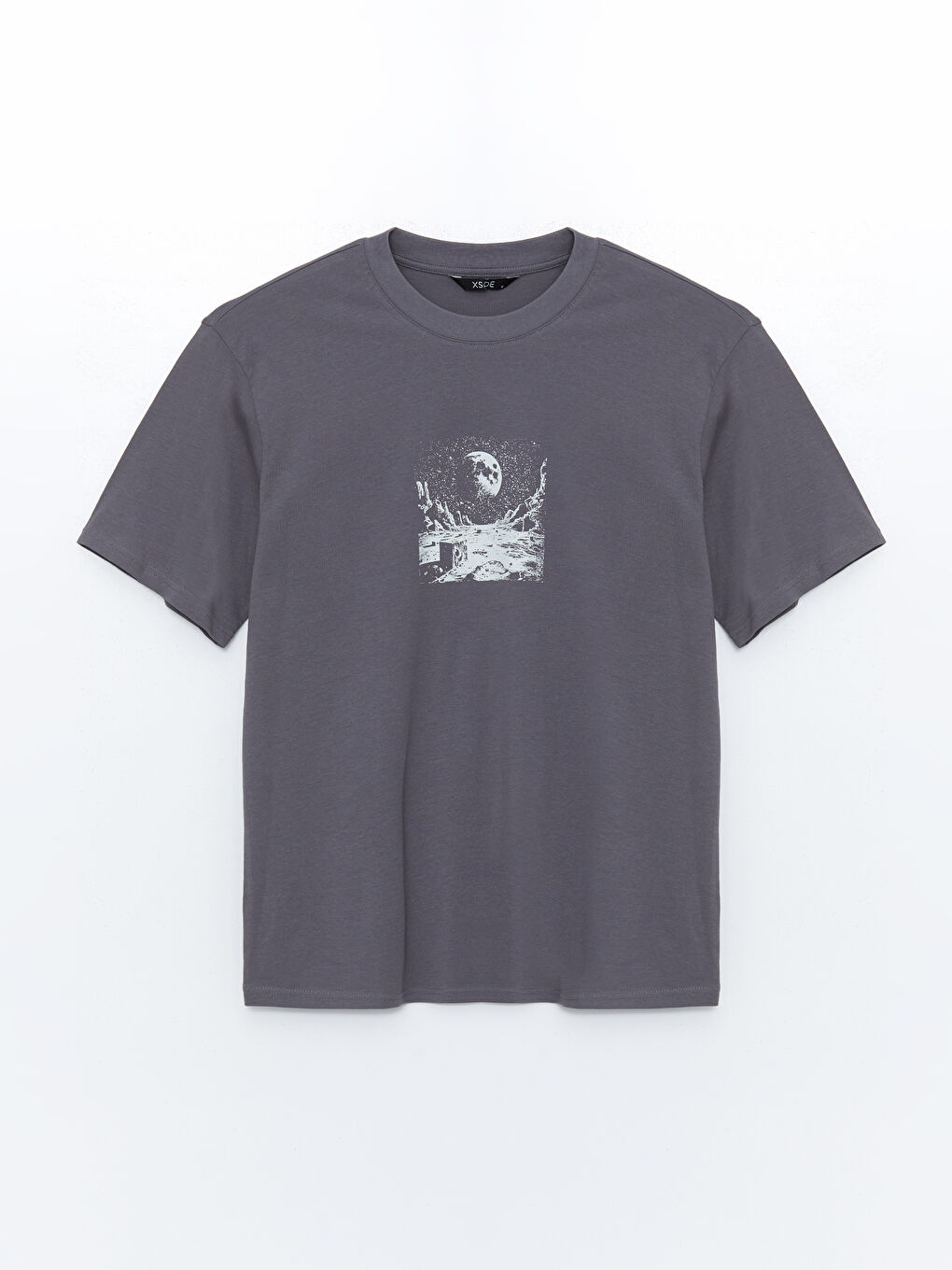 Crew Neck Printed Jersey Men's T-Shirt -S54647Z8-VYK