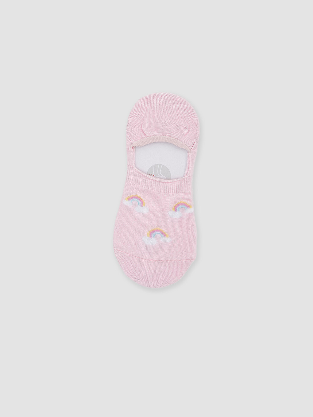 Pembe Desenli Kız Çocuk Babet Çorap