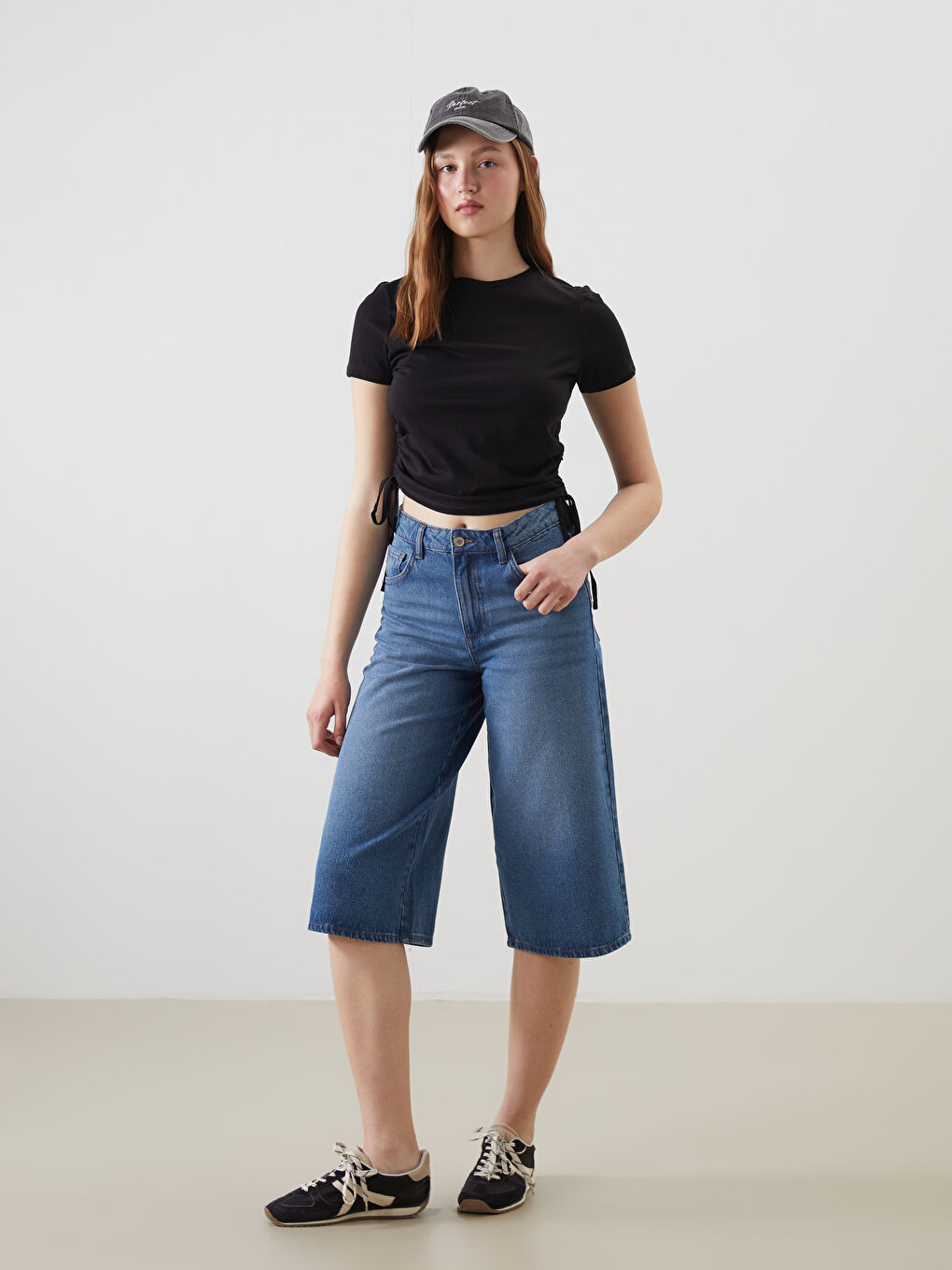 Crew Neck Plain Women's T-Shirt -S54662Z8-CVL