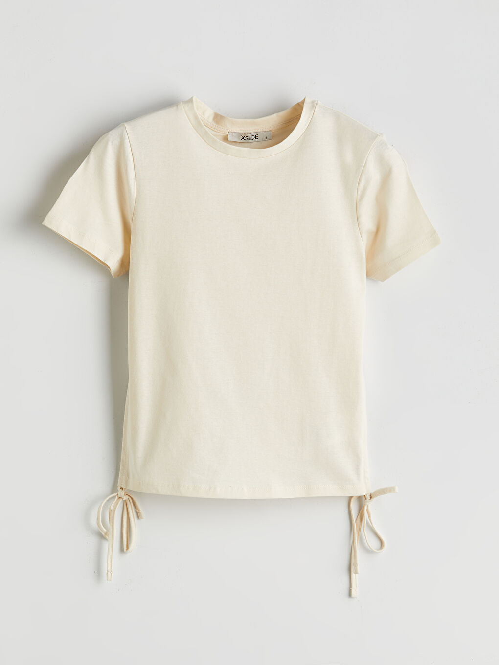 Crew Neck Plain Women's T-Shirt-4