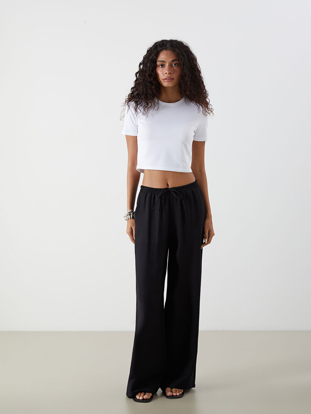 Woman WHITE Crop Top -S54677Z8-Q6K