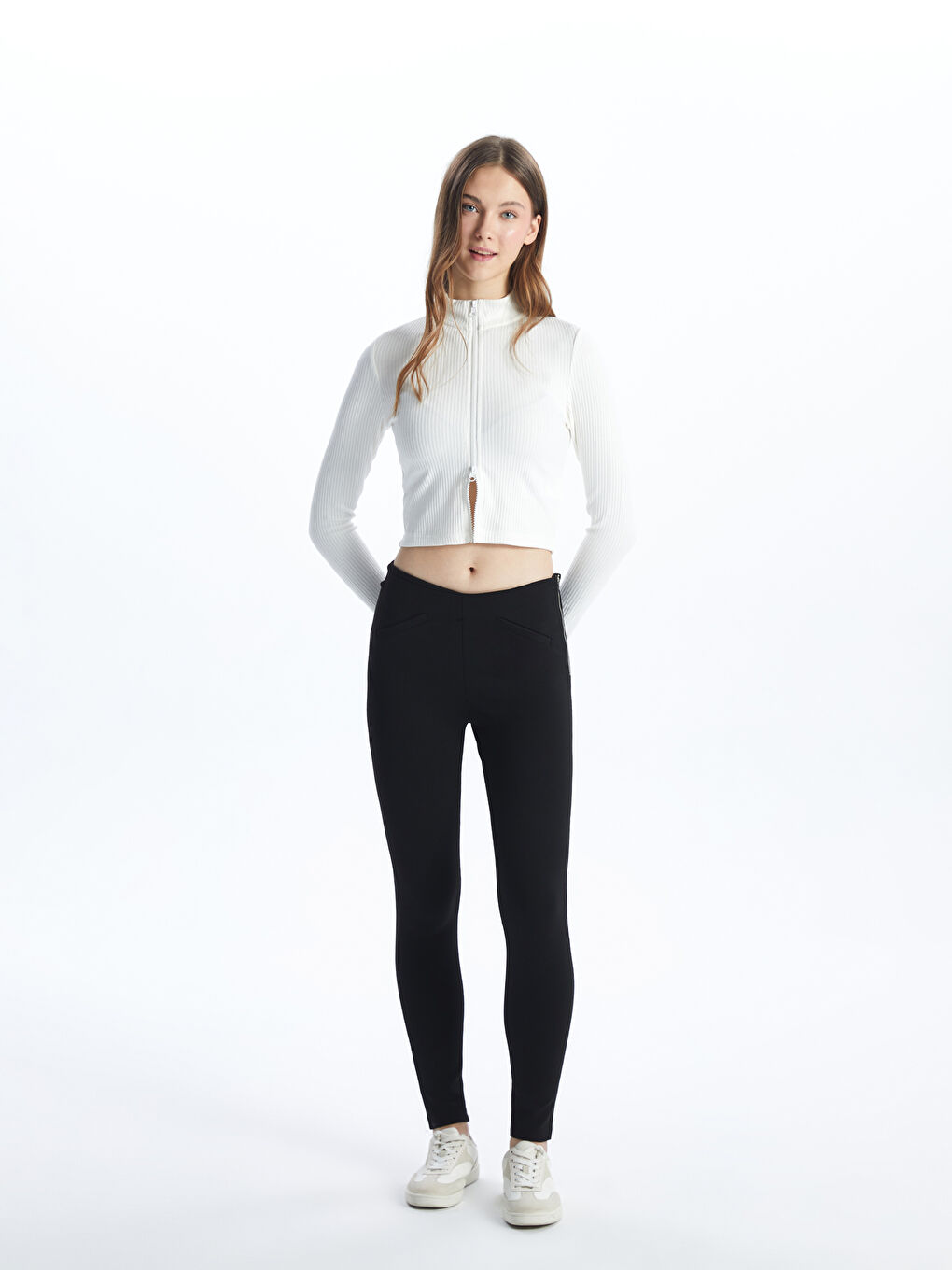 Funnel Neck Women's Cardigan -S54691Z8-R9J