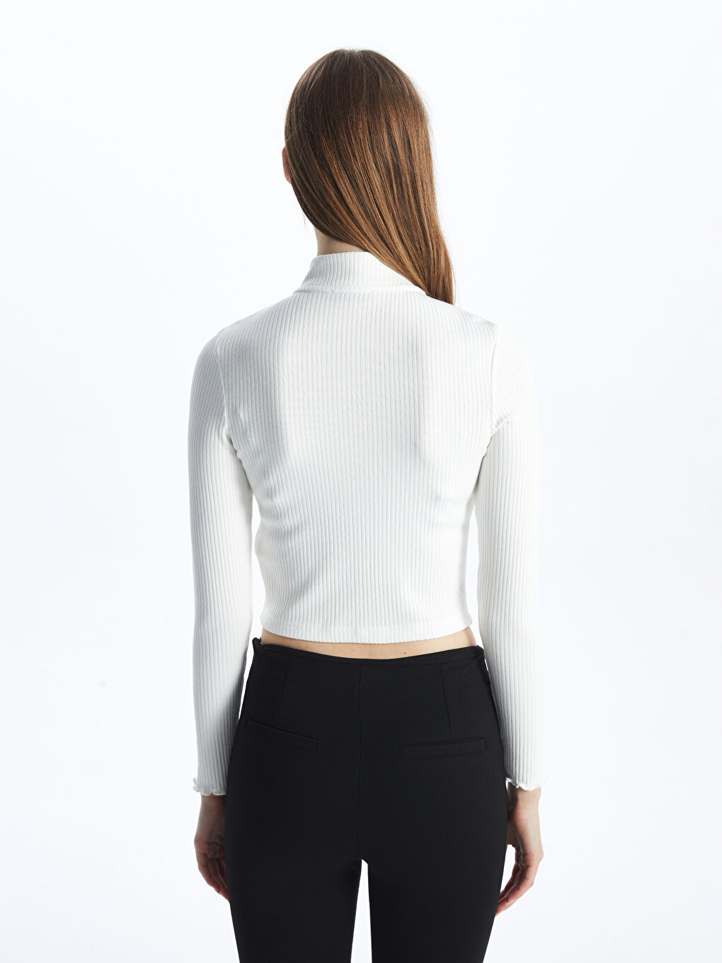 Funnel Neck Women's Cardigan -S54691Z8-R9J