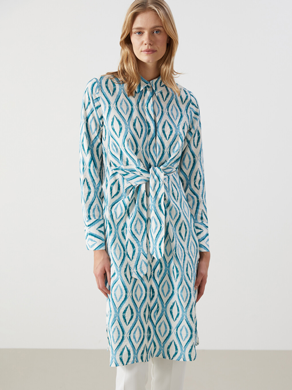 Patterned Women's Shirt Tunic