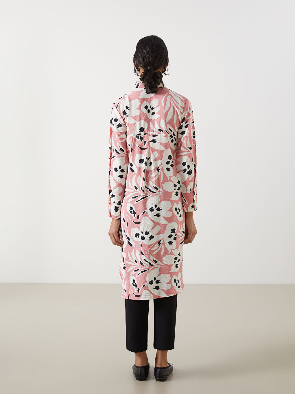 LCW Modest Gemusterte Damen-Hemd-Tunika -S54710Z8-LT4