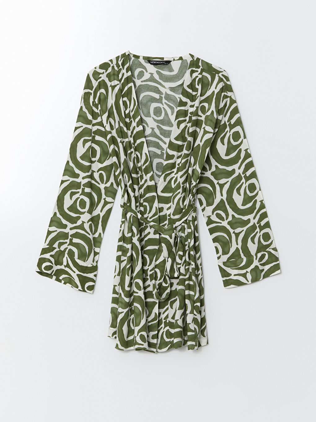 Kimono Oversize à Motifs pour Femmes avec Col Châle-4