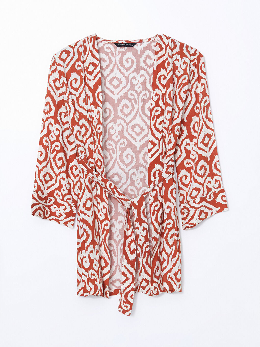 Kimono Oversize à Motifs pour Femmes avec Col Châle-4
