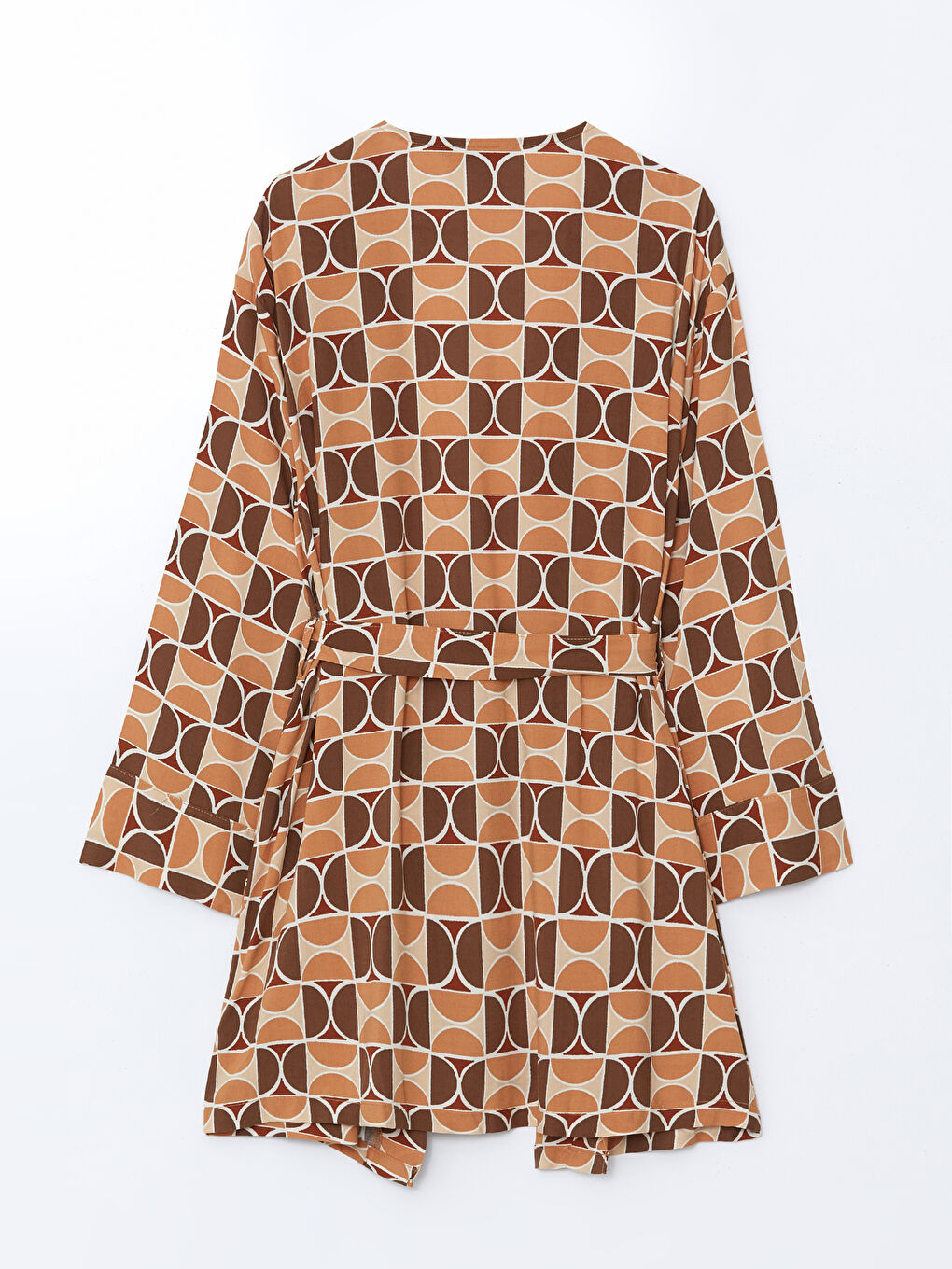 LCW Modest Şal Yaka Desenli Oversize Kadın Kimono -S54712Z8-LSR