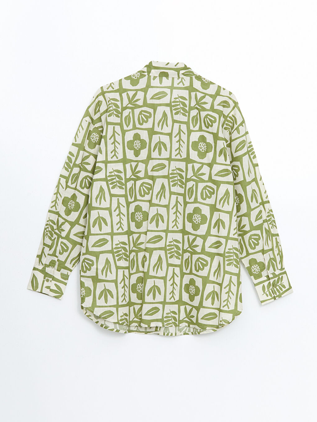 LCW Modest Gemusterte Oversize Damen Hemd-Tunika -S54716Z8-LRR