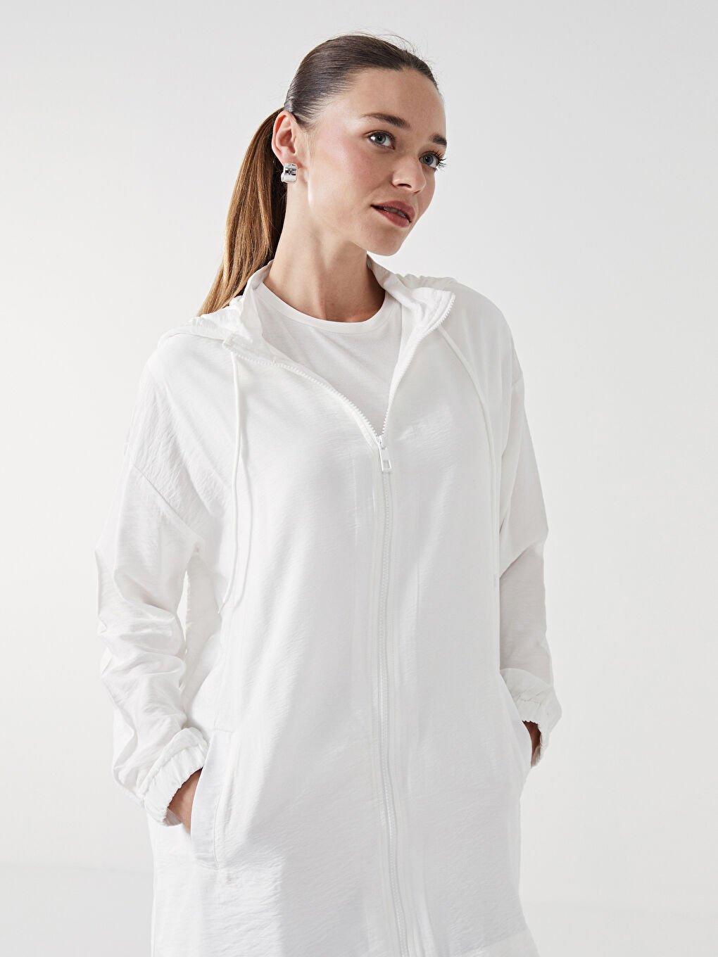 LCW Modest تونيك بمقاس واسع للنساء -S54717Z8-EEW
