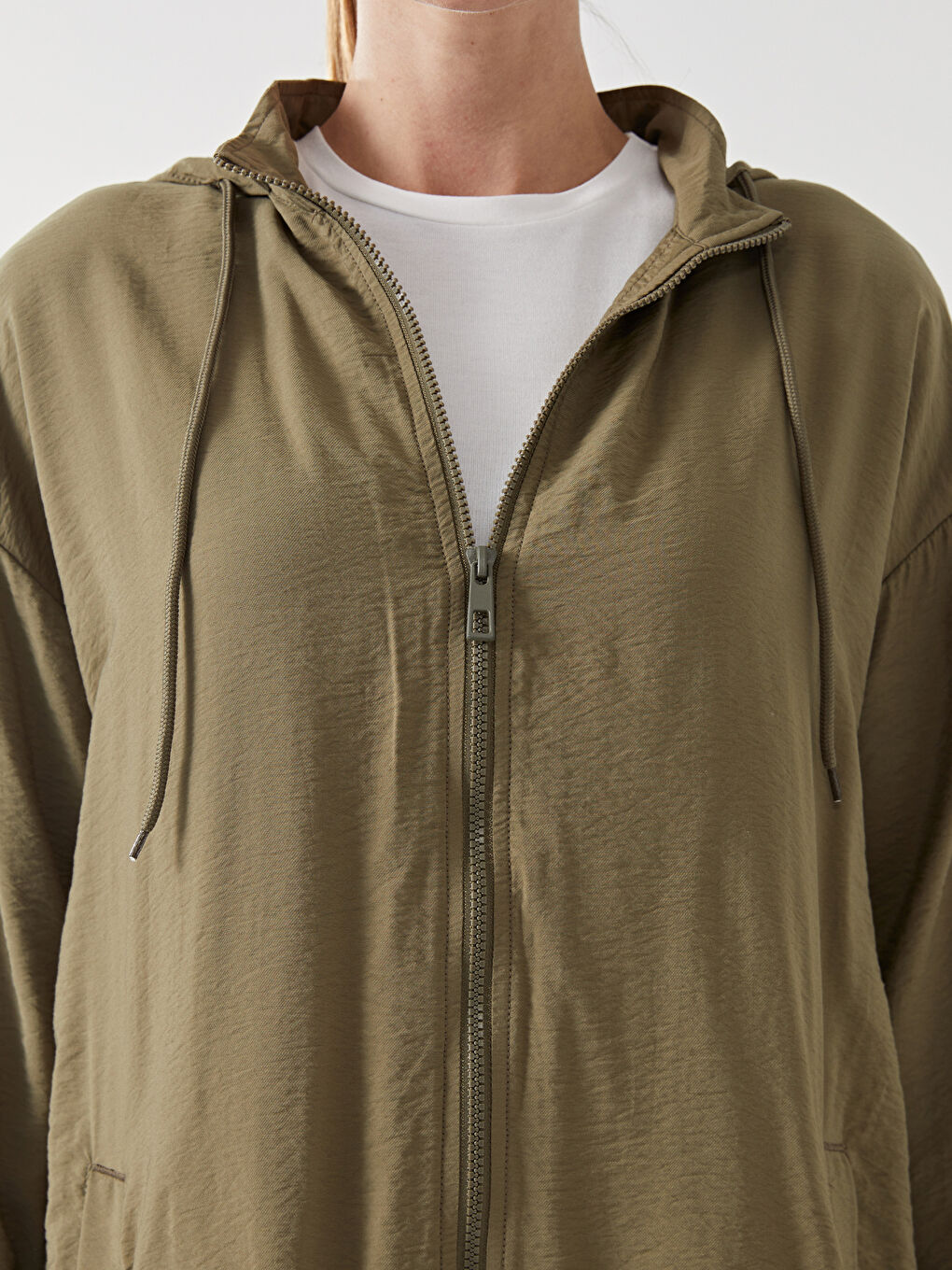 LCW Modest Hooded Oversize Women's Tunic -S54717Z8-K6F