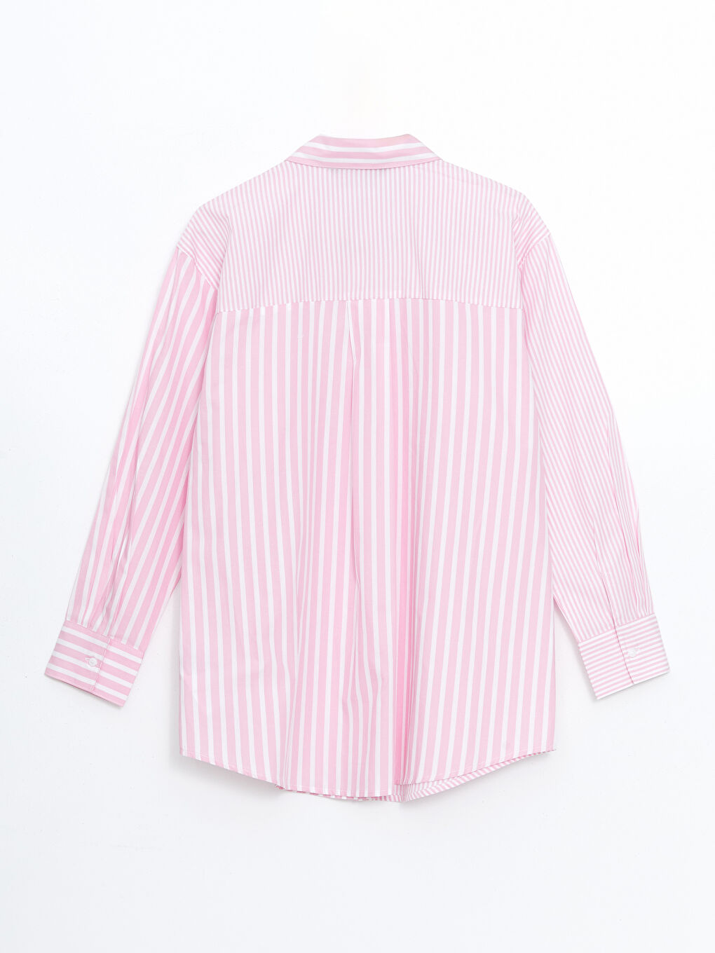 LCW Modest Striped Women's Shirt Tunic -S54719Z8-LHK