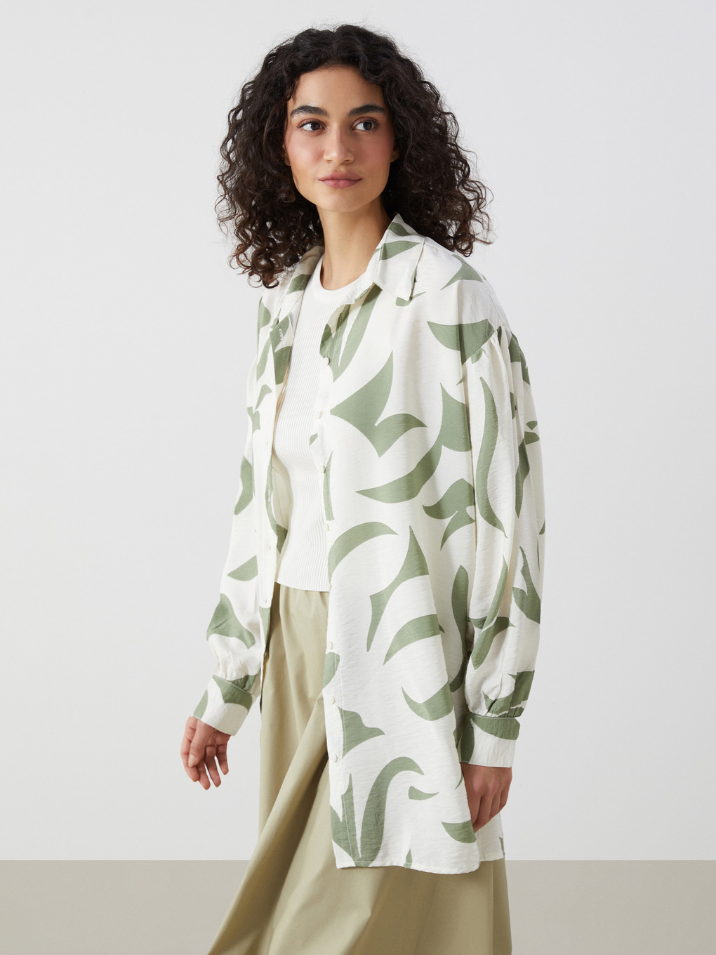 Tunique Chemise À Motifs Pour Femmes