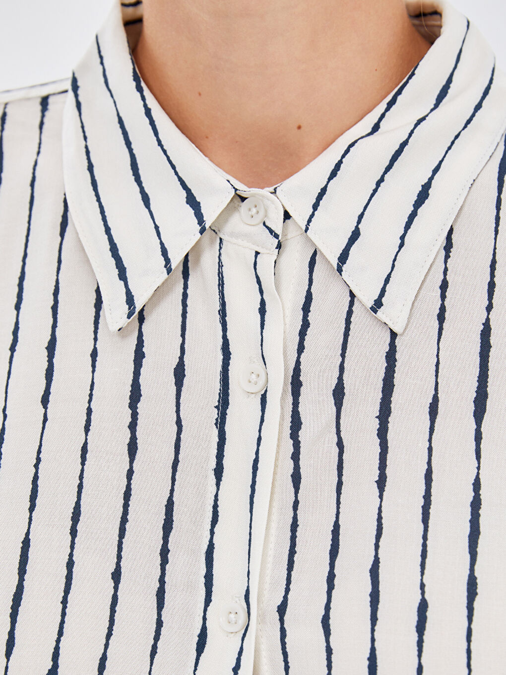 Striped Oversize Women's Shirt Tunic-2