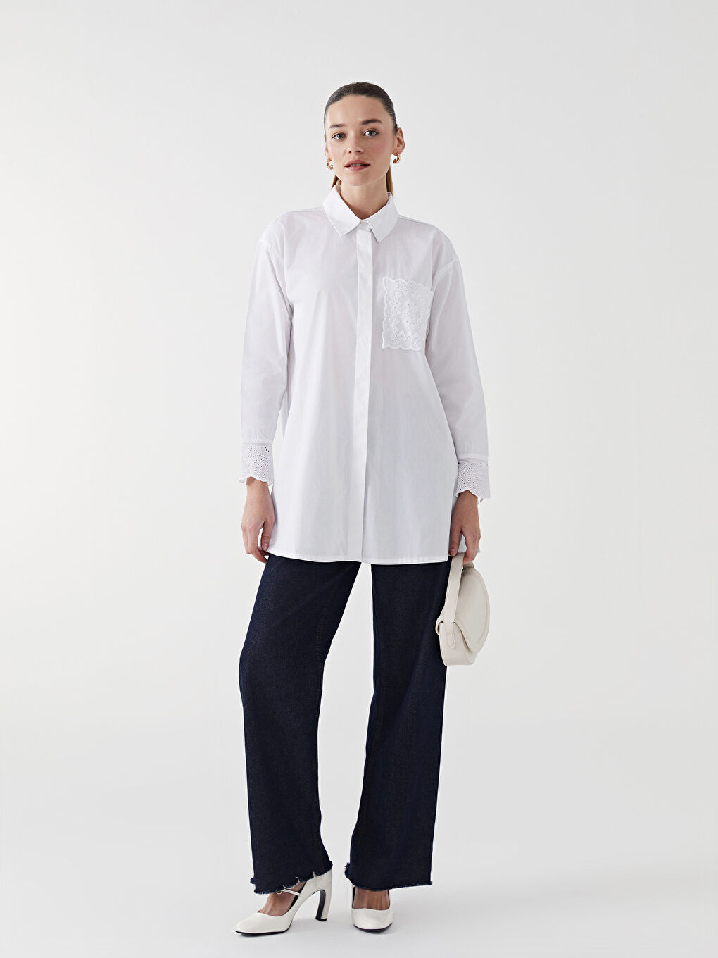 Lace Women's Shirt Tunic-1