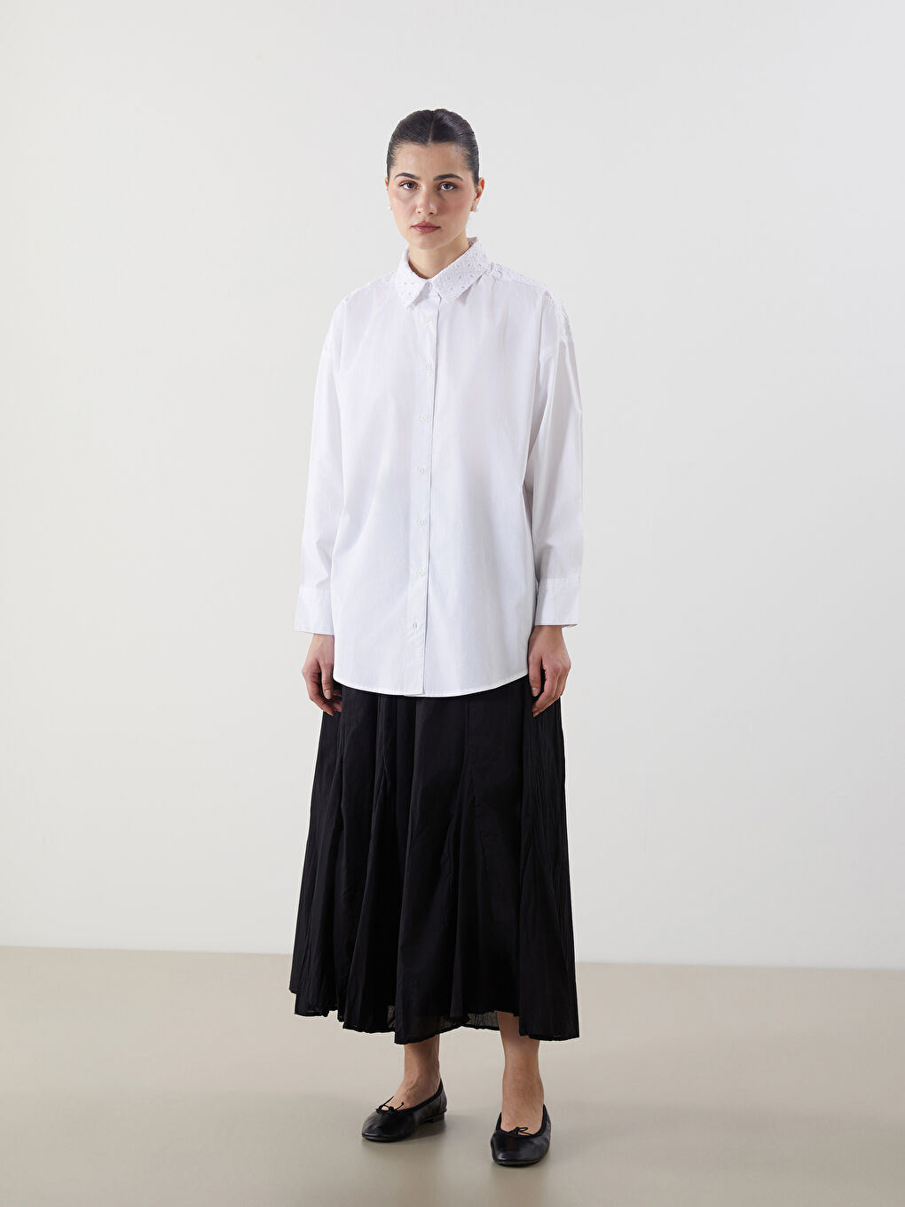 تونيك قميص نسائي واسع مطرز-1