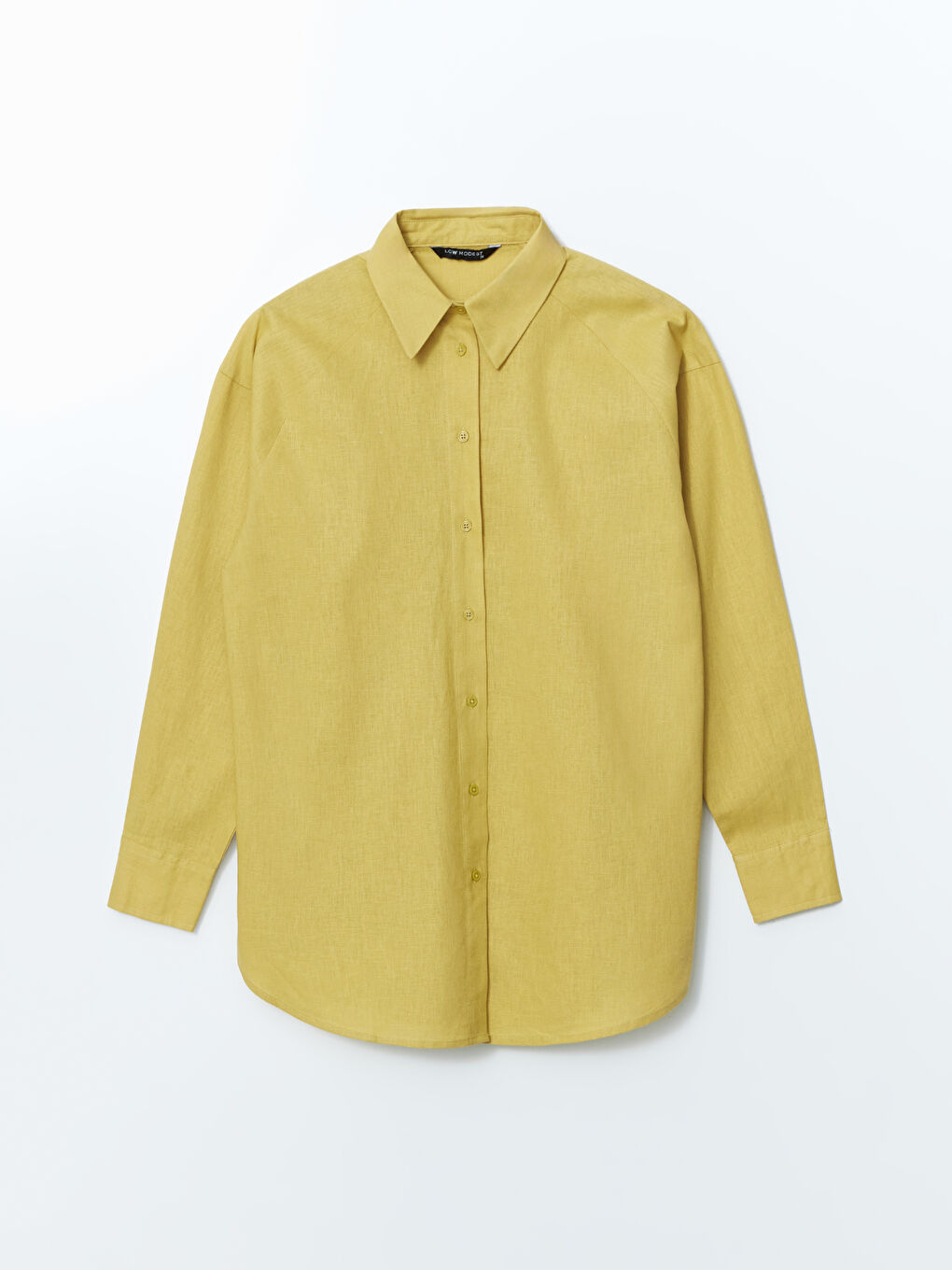 LCW Modest Oversize Keten Karışımlı Kadın Gömlek -S54730Z8-FZV