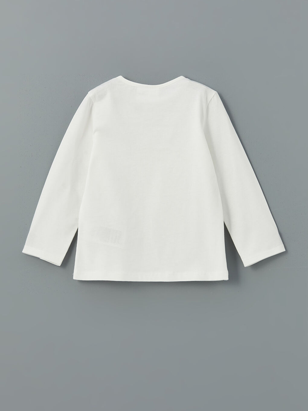 Ekru Tweety Baskılı Penye Kız Bebek Pijama Üst-1