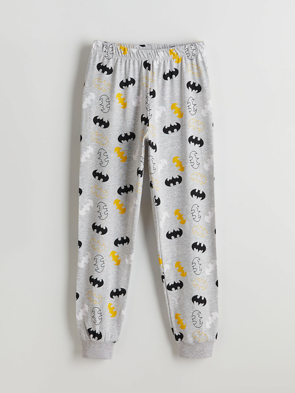 Gri Beli Lastikli Batman Baskılı Erkek Çocuk Pijama Alt