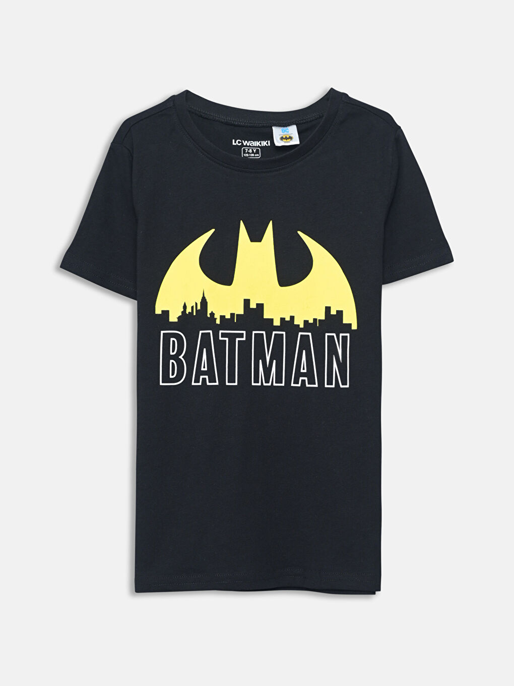 Crew Neck Batman Printed Boys' Shorts Pyjama Set -S54784Z4-CVL