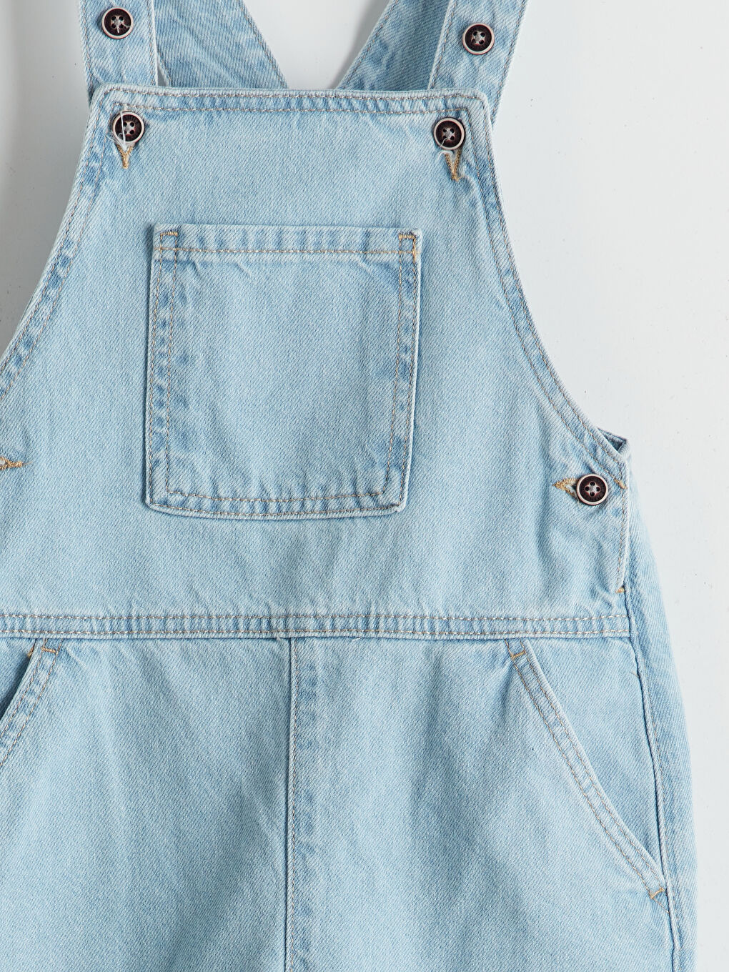 Square Neck Boy Jeans Overalls -S54785Z1-476