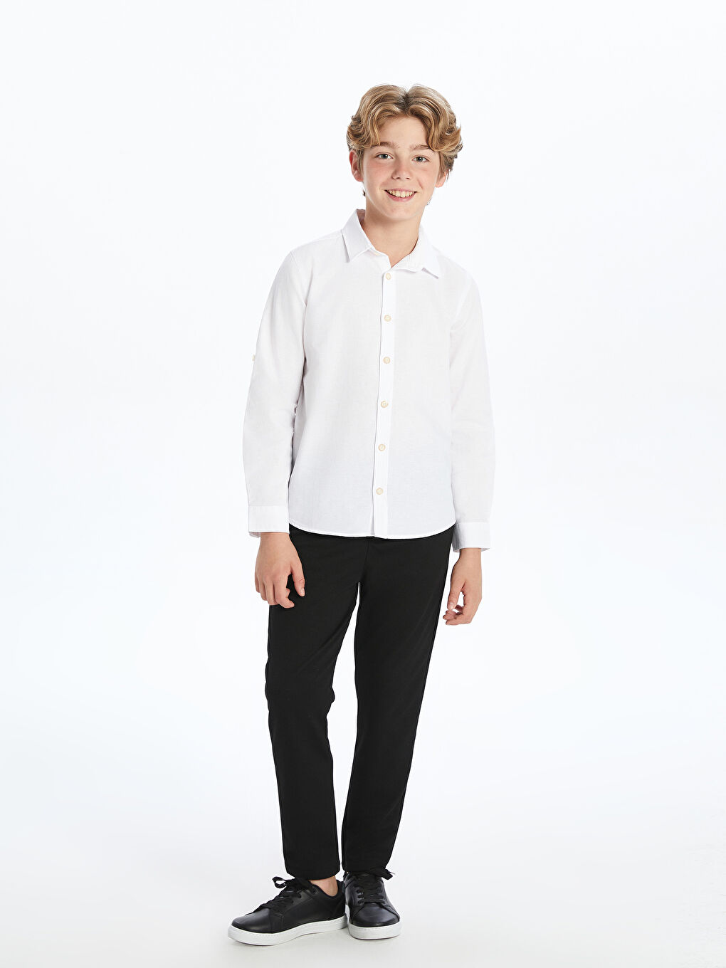 Elasticated Waist Boys' Trousers-1
