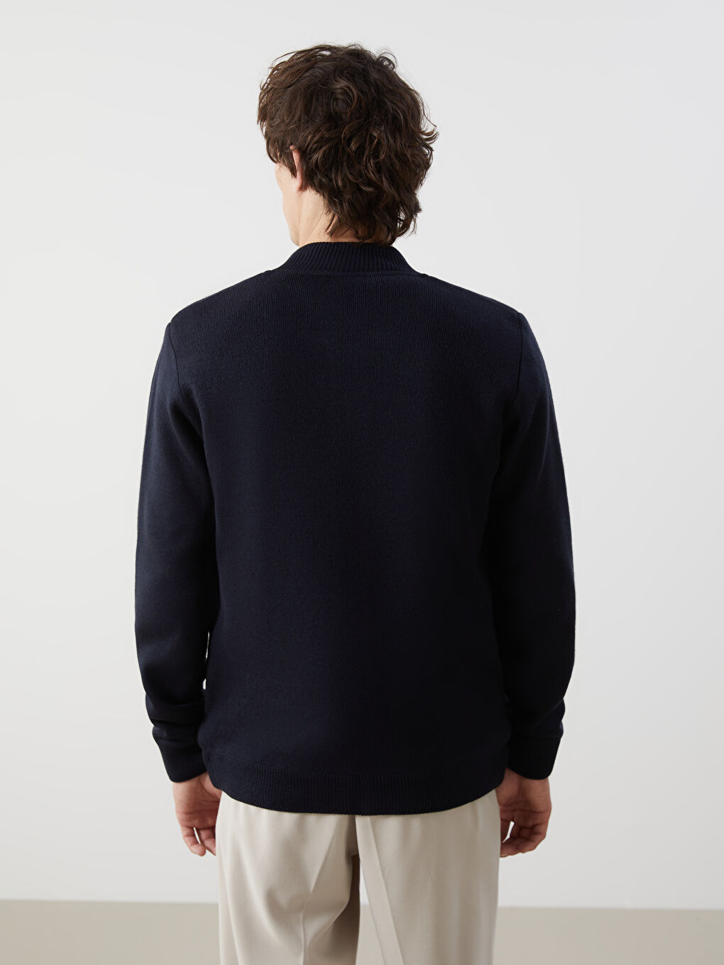 Cardigan en Tricot à Col Université pour Hommes Ajustement Standard-4